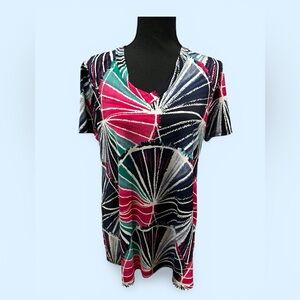 HEIMISH USA Multicolor Patterned Top - Size M